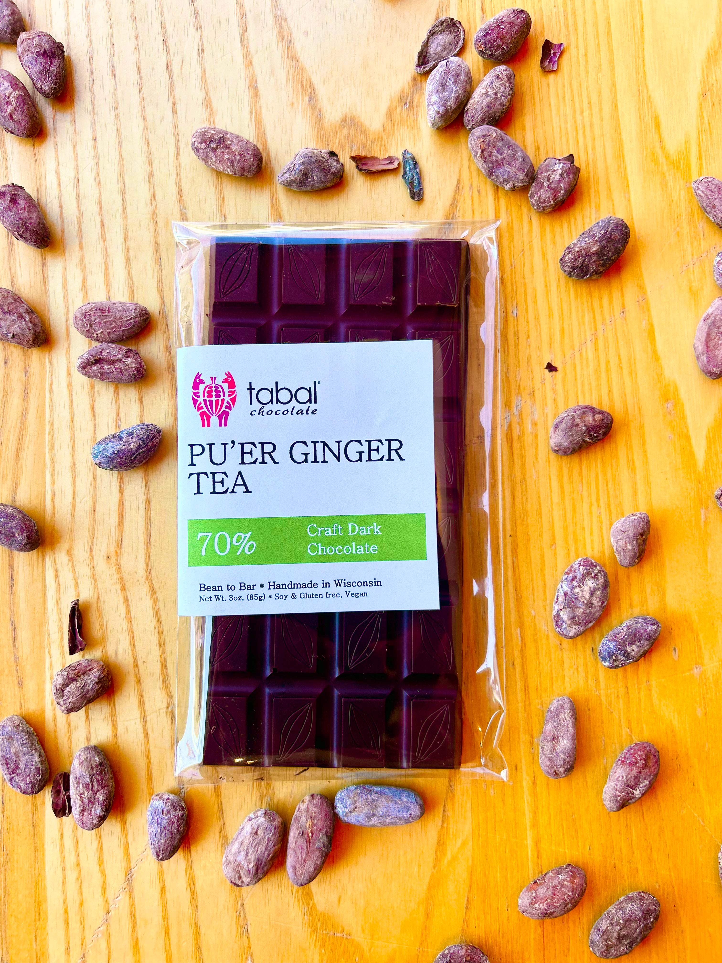 Green Tea Mint 70% – Tabal Chocolate & Cacao Products With Intention
