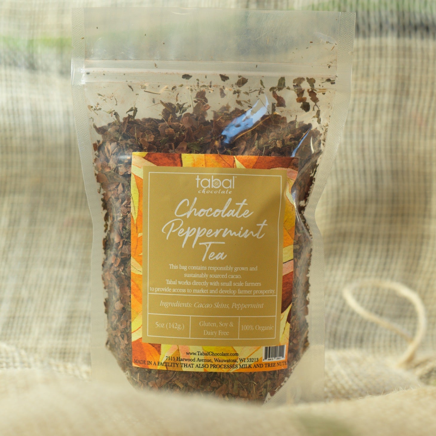 CACAO CHOCOLATE TEA (Peppermint, Blueberry or Chai)